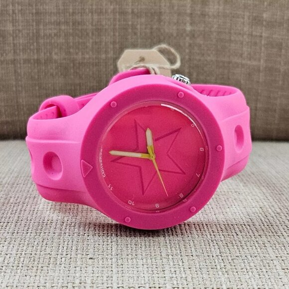 Converse Wristwatch Pink Rubber Sport Strap Unisex Analog Quartz Wrist Watch $65 main image 4